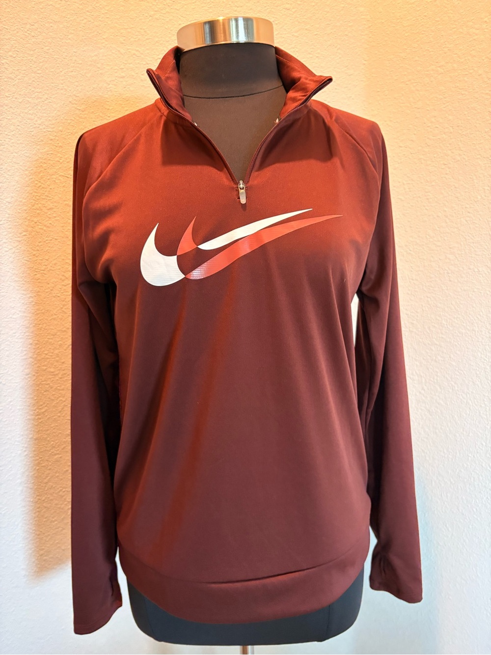 Burgundy Half-Zip Pullover